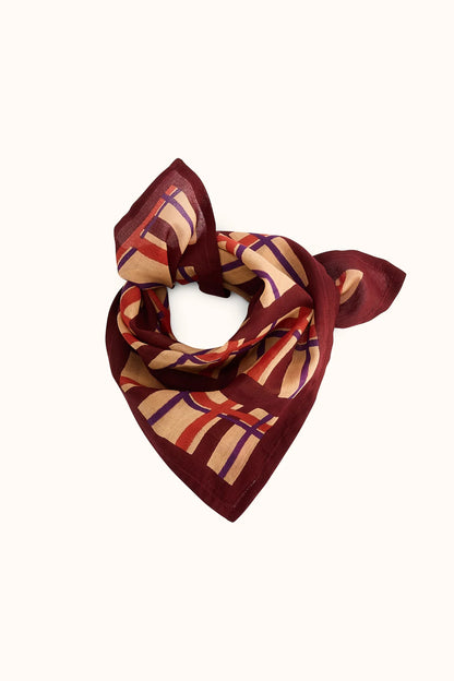 Foulard "Dupitta" TARTAN FOSSIL - Apaches