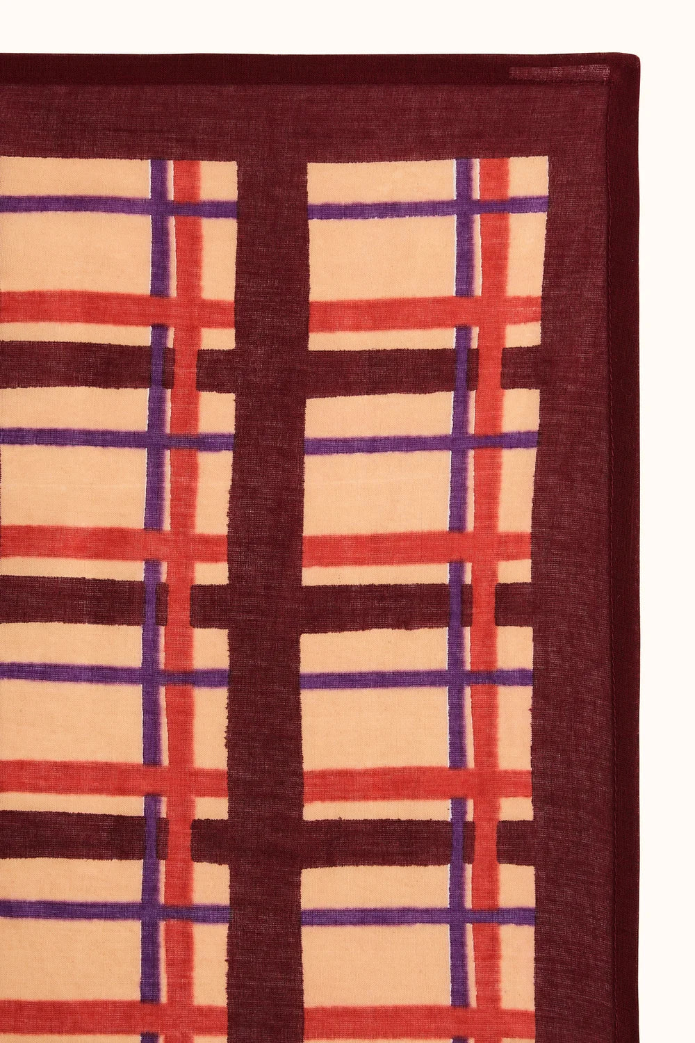 Foulard "Dupitta" TARTAN FOSSIL - Apaches