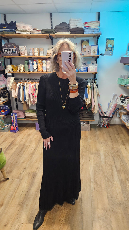 Robe maille NOIR - Mony