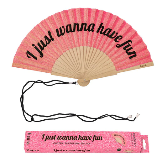 Eventail "I JUST WANNA HAVE FUN"