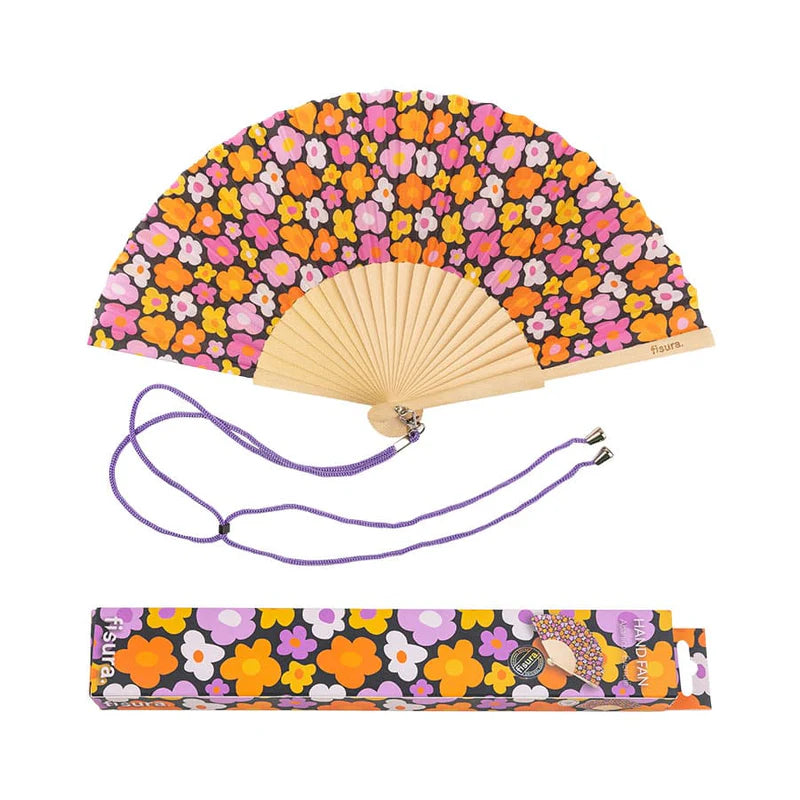 Eventail "Vintage flowers"