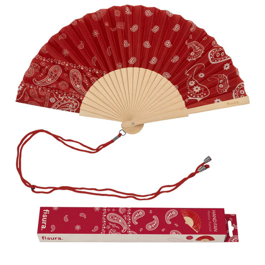 Eventail "BANDANA" - Rouge