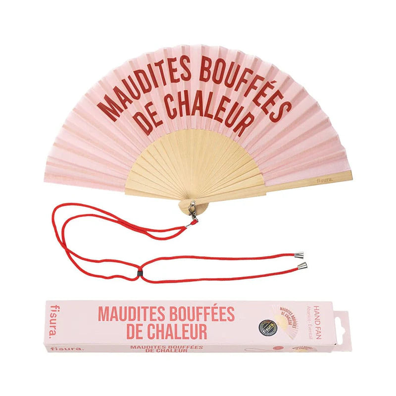 Eventail "Maudites bouffées de chaleur"