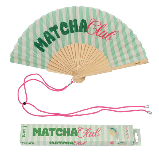 Eventail "MATCHA CLUB" - Vert