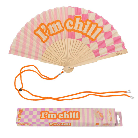 Eventail "I'm Chill" - Rose