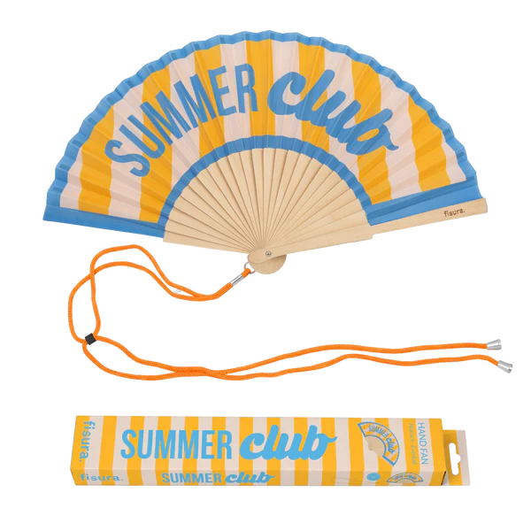 Eventail "SUMMER CLUB" - Orange