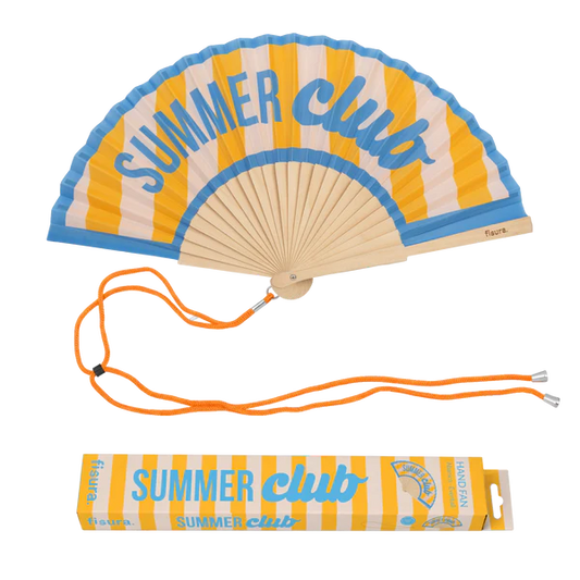 Eventail "SUMMER CLUB" - Orange