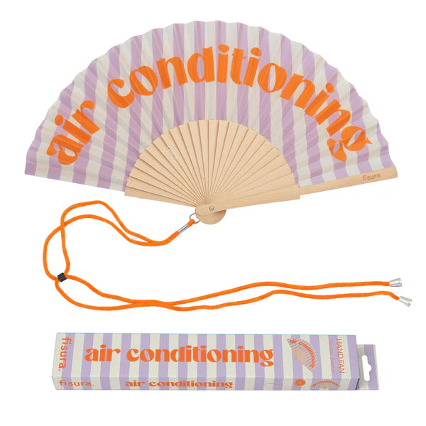 Eventail "AIR CONDITIONING" - Violet
