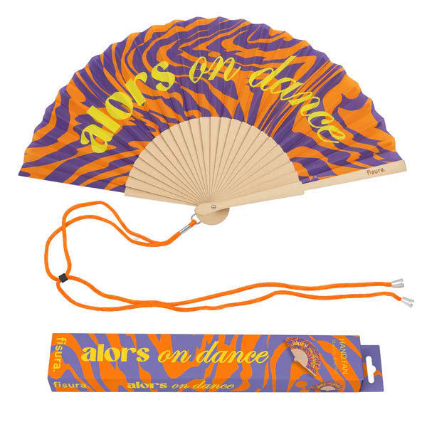 Eventail "ALORS ON DANCE" - Orange