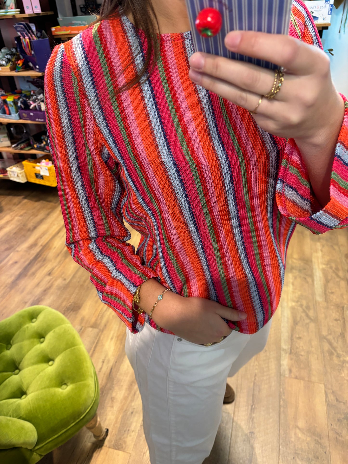 Top MULTI STRIPE - Ihlibella