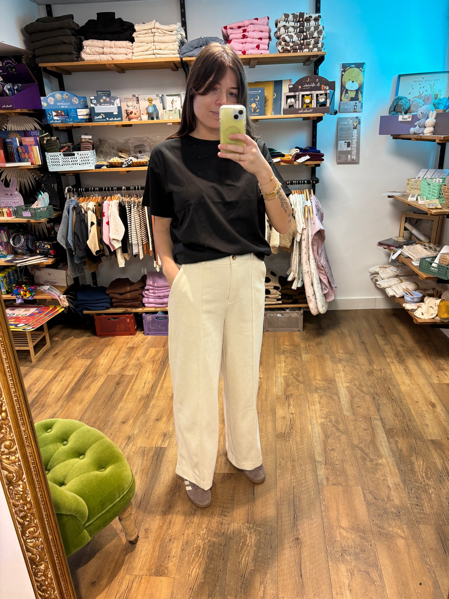 Pantalon Almond Milk - IHKATE CORDUROY WIDE PA