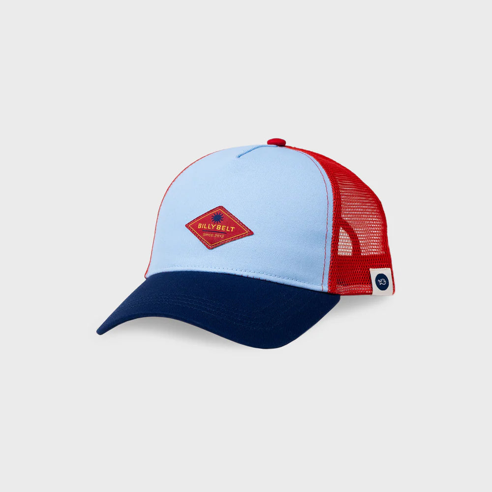 Casquette en coton Trucker - BLEU & ROUGE