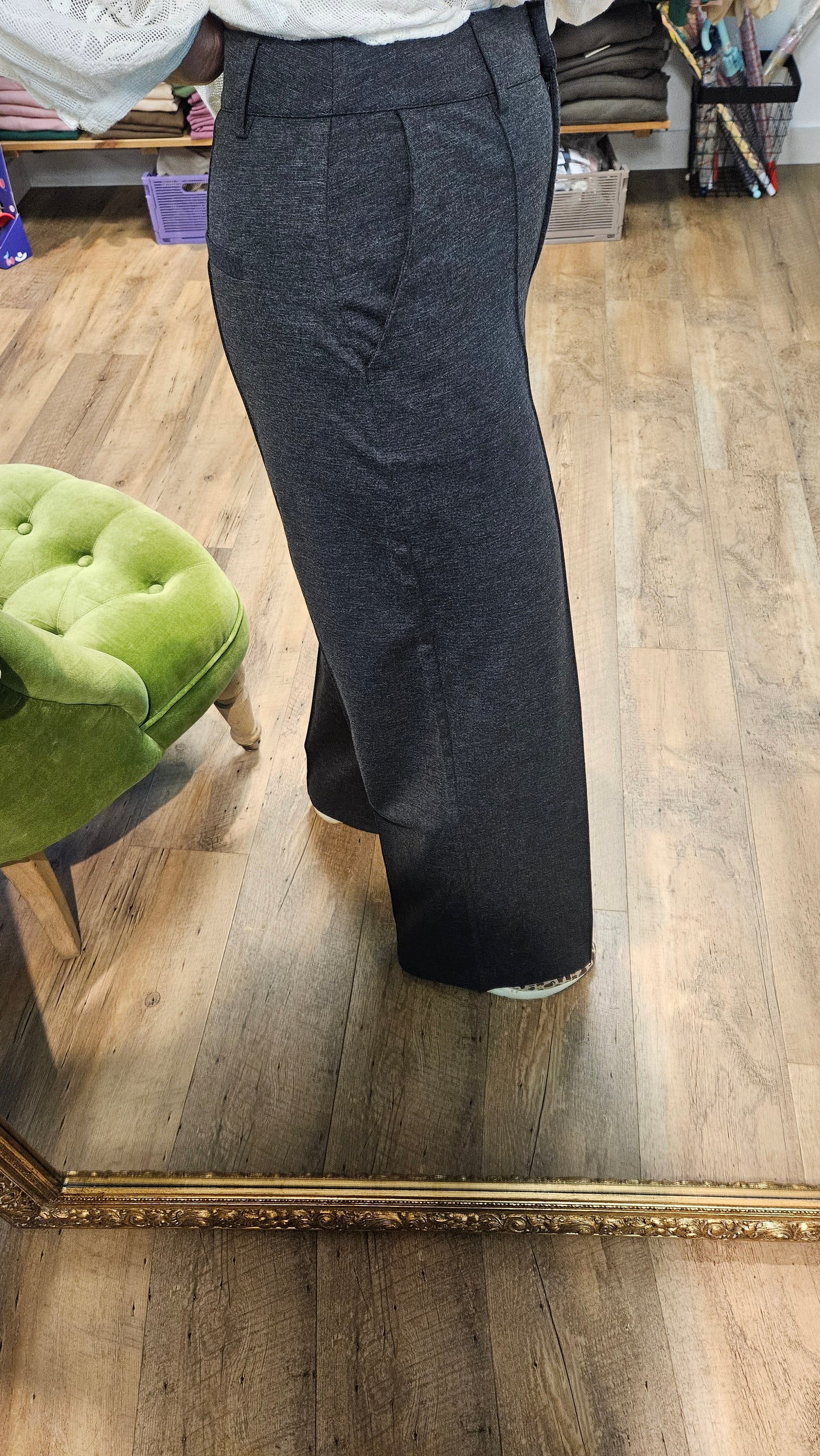 Pantalon DARK GREY MELANGE - Ihkate