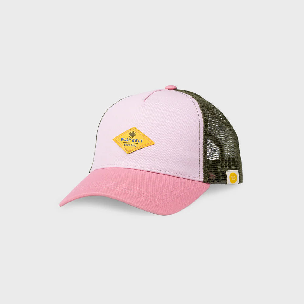 Casquette en coton enfant Trucker - ROSE & VERT