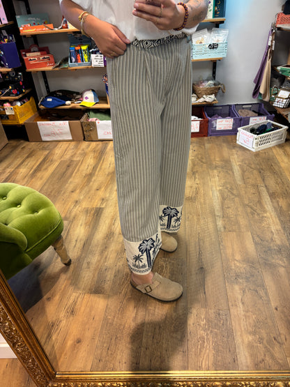 Pantalon RAYURES BEIGES - Camille