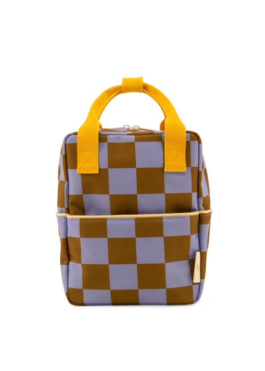 Sac à dos Farmhouse damier -  BLOOMING PURPLE & SOIL GREEN