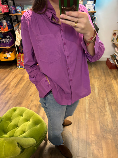 Blouse à col à volants « Lola »: VIOLET