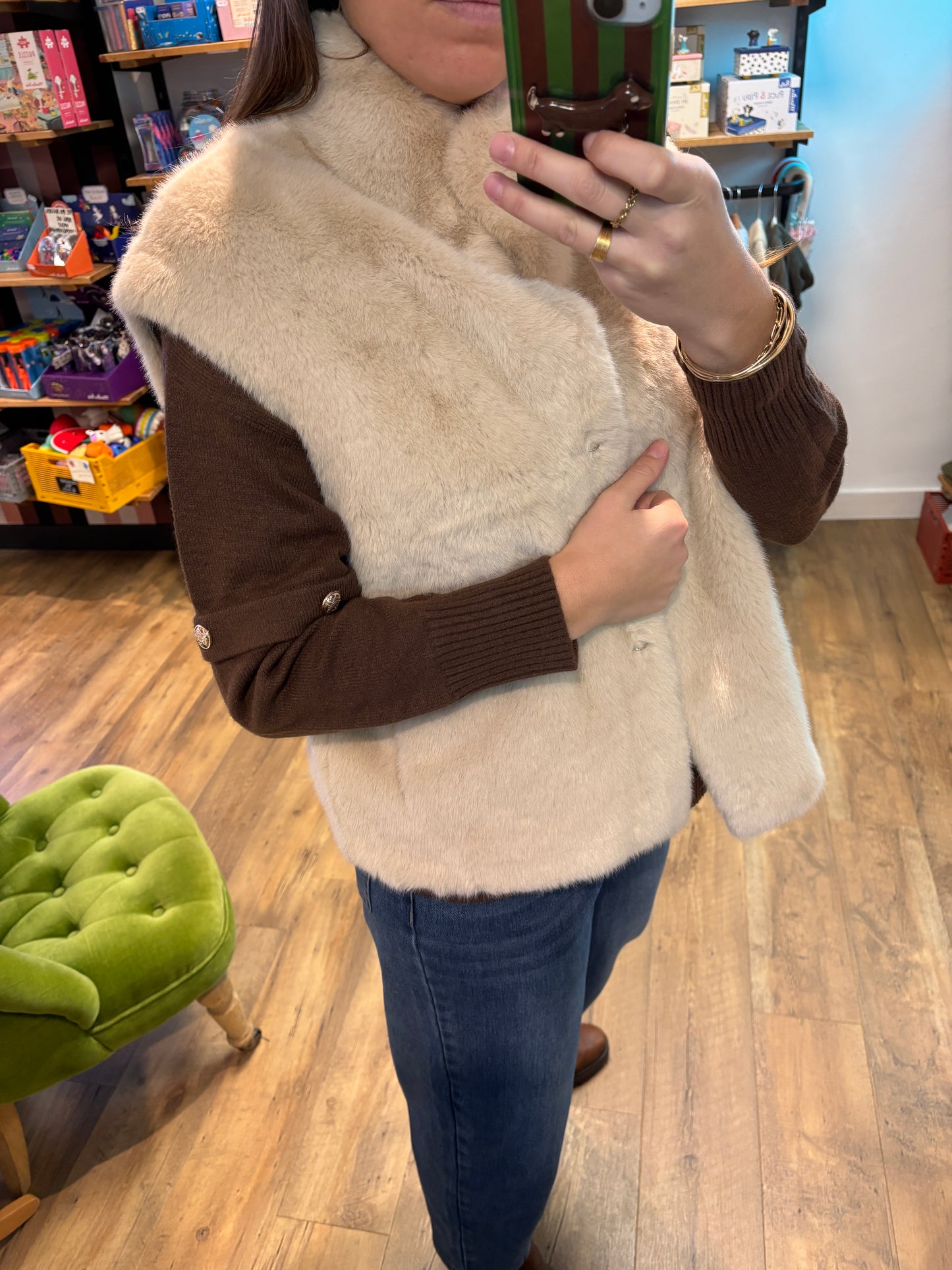 Veste sans manche BEIGE - 3303