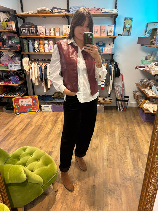 Veste reversible ROUGE - Cecile