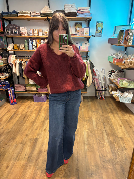 Pull BORDEAUX - Rosalie