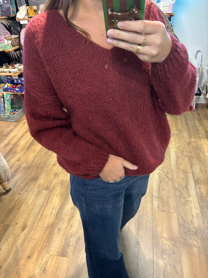 Pull BORDEAUX - Rosalie