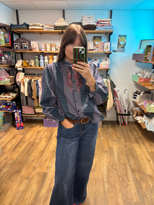 Chemise BLEU & BORDEAUX - Kimber