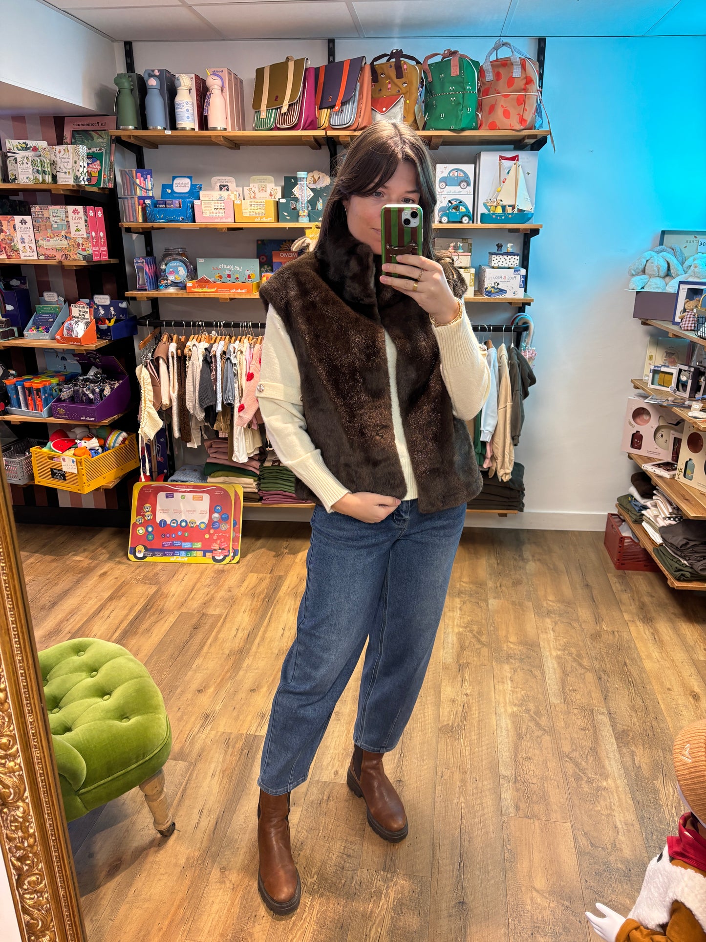 Veste sans manche MARRON - 3303