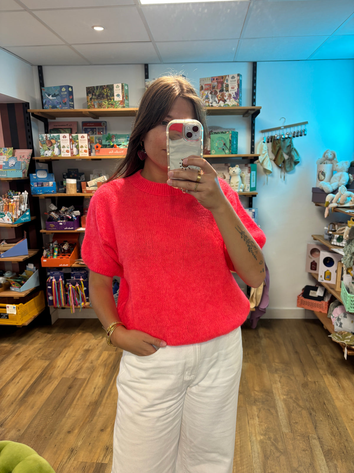 Pull NÉON CORAIL - Rose