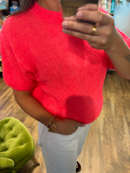 Pull NÉON CORAIL - Rose