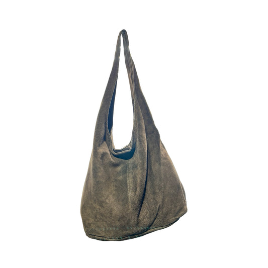 Sac cuir suédine Evasion LH006 - MARRON FONCE