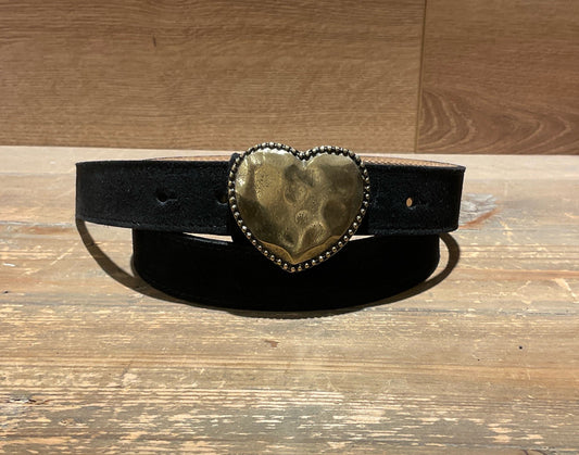 Ceinture coeur - NOIR