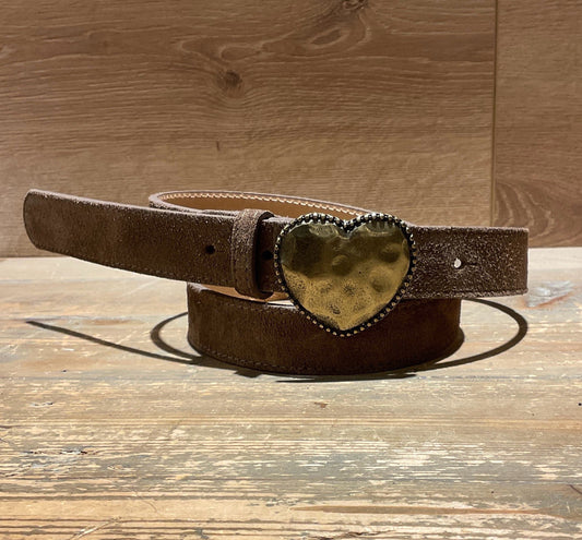 Ceinture coeur - TAUPE