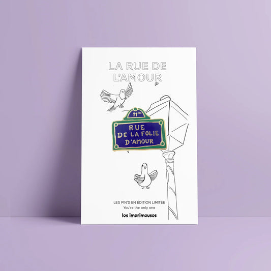 Pin’s Plaque de rue - Rue de la Folie d’Amour