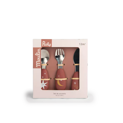 Set couverts silicone Après La Pluie - Moulin Roty