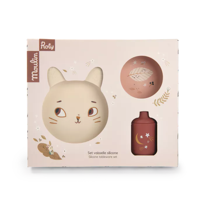 Set vaisselle silicone Après La Pluie - Moulin Roty