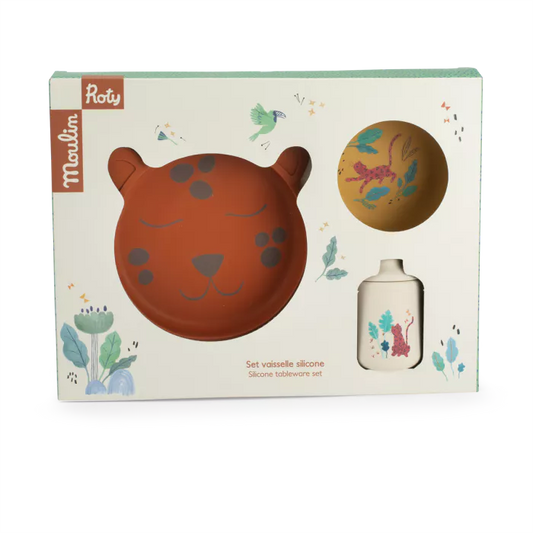 Set vaisselle silicone La forêt Mawa - Moulin Roty
