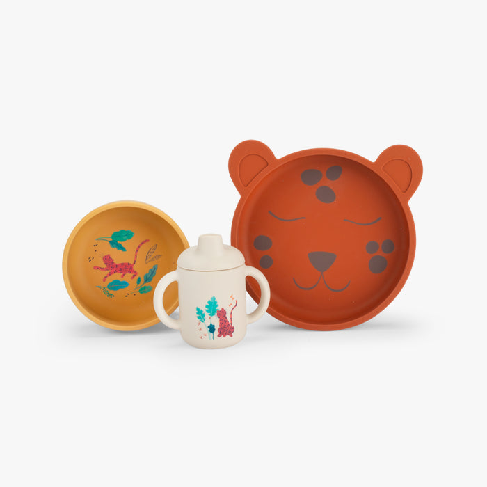 Set vaisselle silicone La forêt Mawa - Moulin Roty