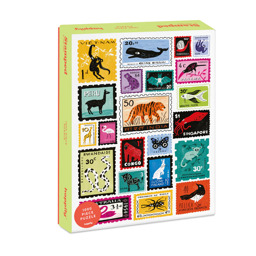 Puzzle 1000 pièces - Animal Stamped