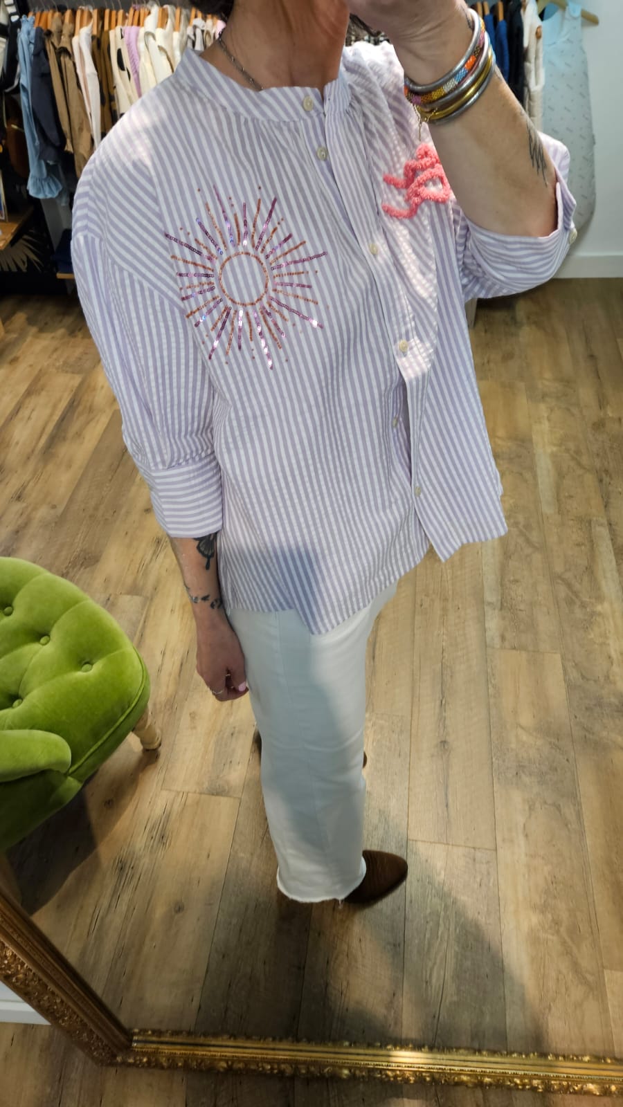 Chemise RAYURES LILA - Simone