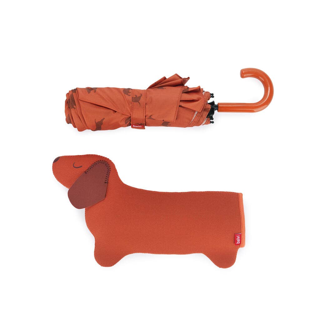 Parapluie TECKEL MARRON