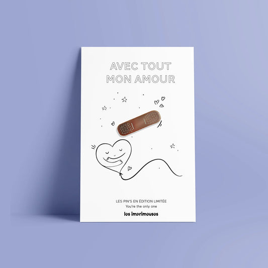 Pin's Pansement - Avec tout mon amour