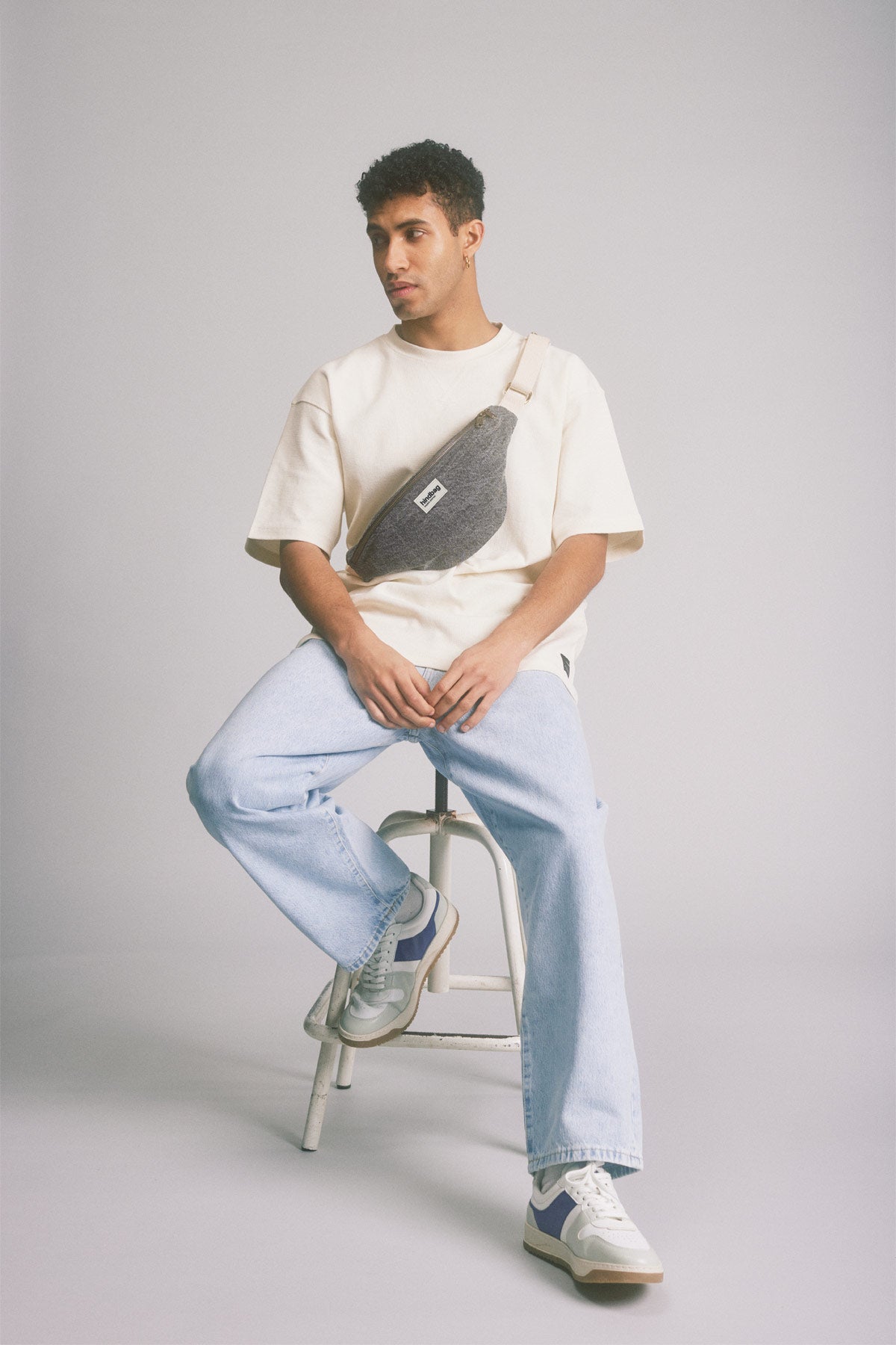 Sac banane DENIM GRIS - Olivia