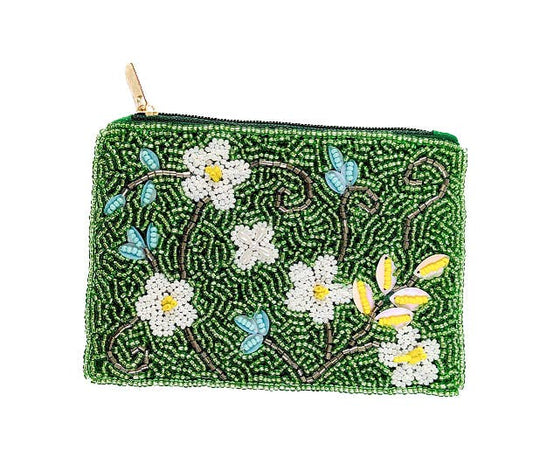 Porte-monnaie FLEURS BLANCHES