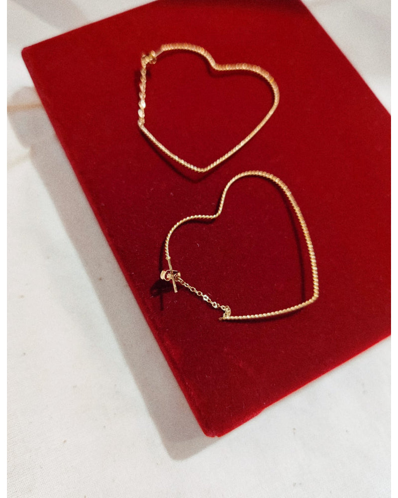 Boucles d'oreilles CREOLE COEUR