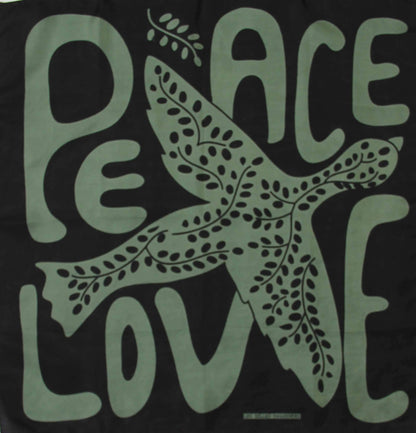 Foulard KAKI - Mini Peace and Love