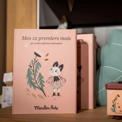 Cartes Mes 12 premiers mois Après la pluie - Moulin Roty