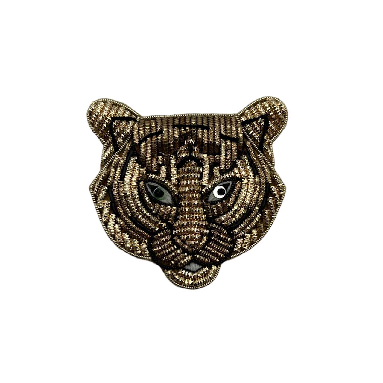Duo de chaussettes Léopard et Paris ANTHRACITE avec broche tigre