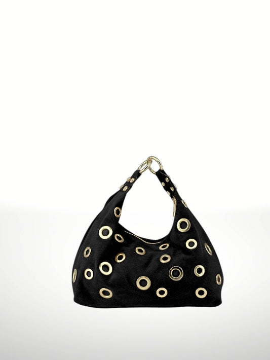 Sac en cuir suédé NOIR-Genesis