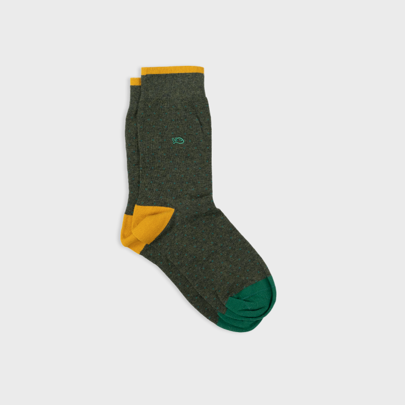 Chaussettes square - KAKI