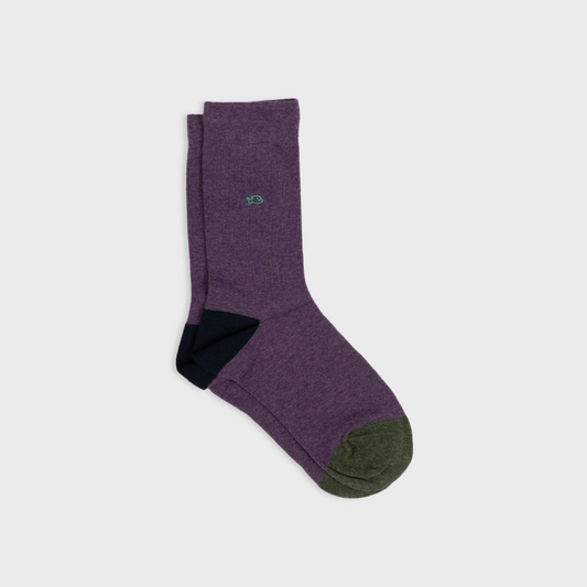 Chaussettes unies - VIOLET